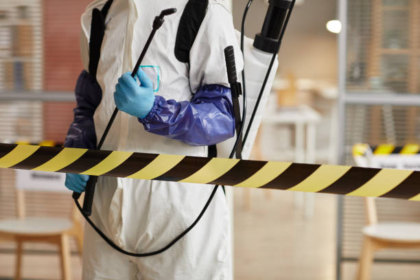 Professional Biohazard technician working in Seville, FL